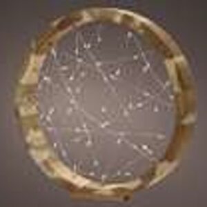 Micro LED frame light hout naturel/warm wit L3,5cm x w32cm x h32cm